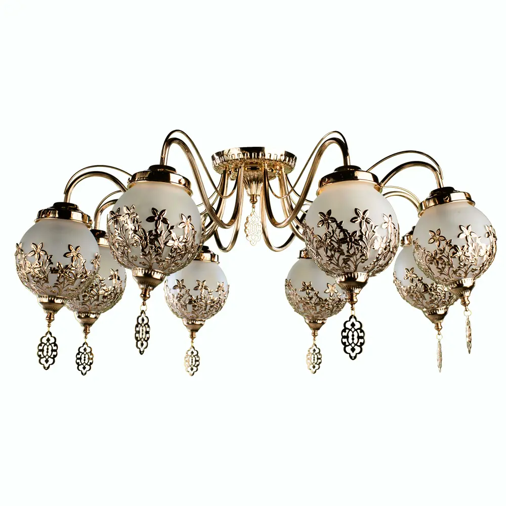 Фото Светильник настенно-потолочный ARTE LAMP A4552PL-8GO A4552PL-8GO 8 ламп 32 м² цвет золото Фото Светильник настенно-потолочный ARTE LAMP A4552PL-8GO A4552PL-8GO 8 ламп 32 м² цвет золото