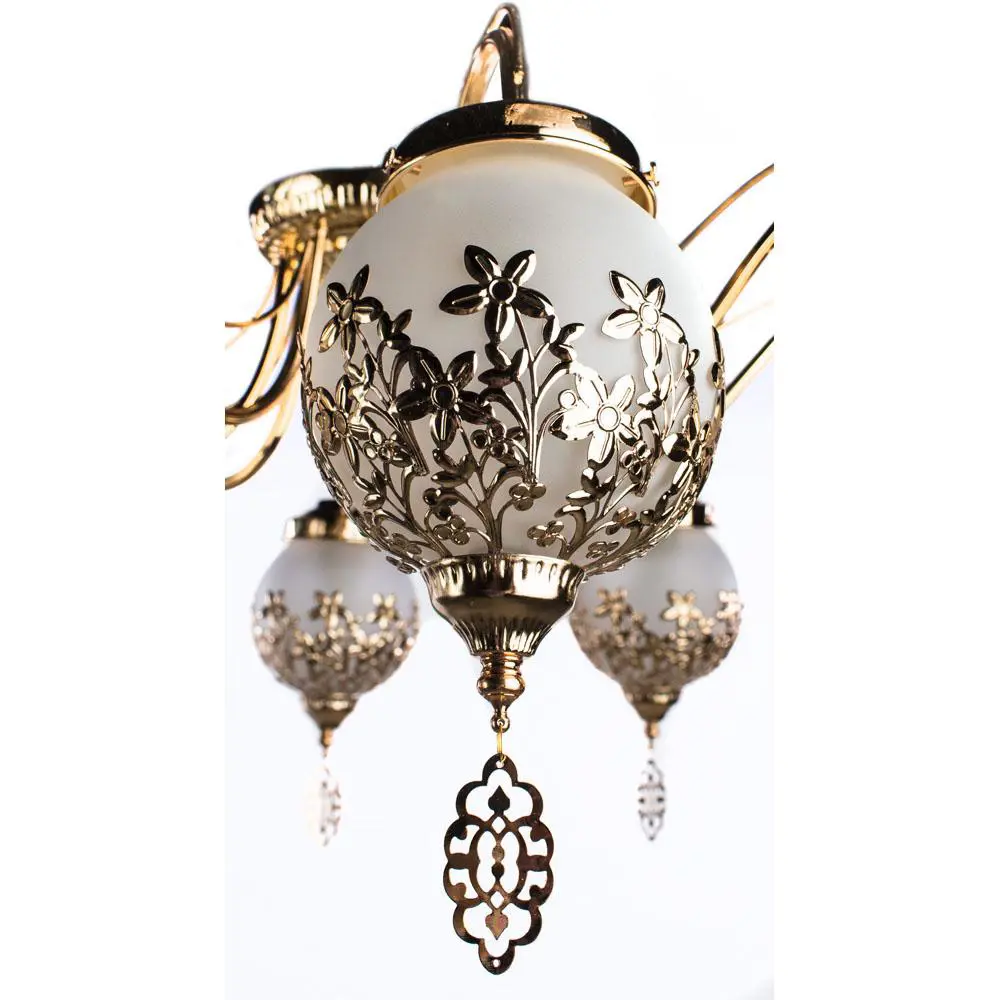 Фото 4 Светильник настенно-потолочный ARTE LAMP A4552PL-8GO A4552PL-8GO 8 ламп 32 м² цвет золото Фото 4 Светильник настенно-потолочный ARTE LAMP A4552PL-8GO A4552PL-8GO 8 ламп 32 м² цвет золото