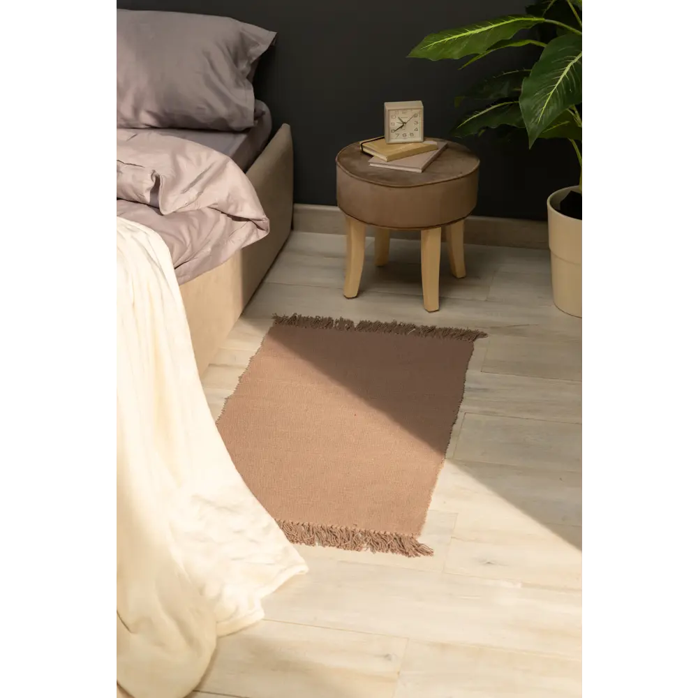 Фото 5 Коврик хлопок Inspire Basic 50x80 см цвет коричневый Фото 5 Коврик хлопок Inspire Basic 50x80 см цвет коричневый