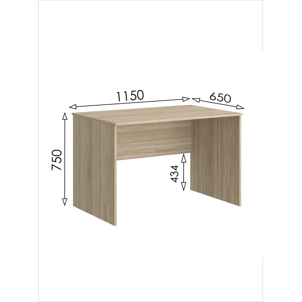 Фото Стол многофункциональный Мебельная фабрика 1+1 115x75x65 см ЛДСП цвет дуб сонома