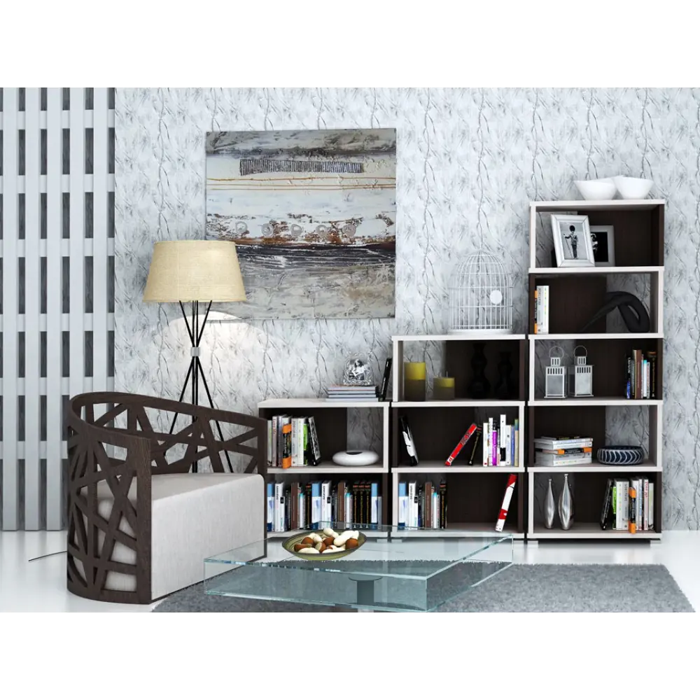 Фото 6 Стеллаж Мэрдэ СБ-10/3 Ш-Ч с 70x109.5x30 см ЛДСП цвет коричневый нагрузка на полку до 40 кг Фото 6 Стеллаж Мэрдэ СБ-10/3 Ш-Ч с 70x109.5x30 см ЛДСП цвет коричневый нагрузка на полку до 40 кг