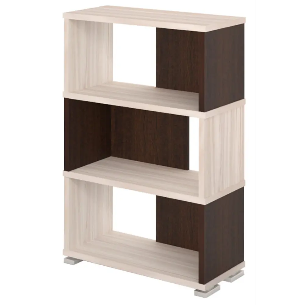 Фото Стеллаж Мэрдэ СБ-10/3 КВ с 70x109.5x30 см ЛДСП цвет венге/бежево-белый нагрузка на полку до 40 кг Фото Стеллаж Мэрдэ СБ-10/3 КВ с 70x109.5x30 см ЛДСП цвет венге/бежево-белый нагрузка на полку до 40 кг