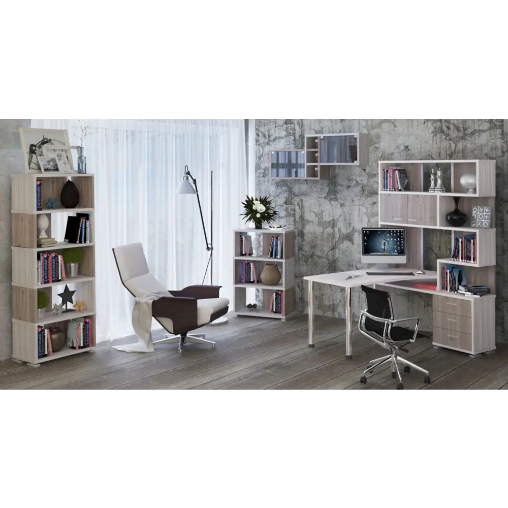 Фото 5 Стеллаж Мэрдэ СБ-10/3 КВ с 70x109.5x30 см ЛДСП цвет венге/бежево-белый нагрузка на полку до 40 кг Фото 5 Стеллаж Мэрдэ СБ-10/3 КВ с 70x109.5x30 см ЛДСП цвет венге/бежево-белый нагрузка на полку до 40 кг