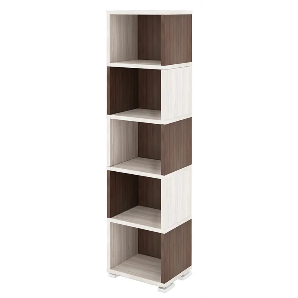 Фото Стеллаж Мэрдэ СБ-15/5 КШ-Ч с 45.2x178.5x30 см ЛДСП цвет коричневый/бежево-белый нагрузка на полку до 40 кг Фото Стеллаж Мэрдэ СБ-15/5 КШ-Ч с 45.2x178.5x30 см ЛДСП цвет коричневый/бежево-белый нагрузка на полку до 40 кг