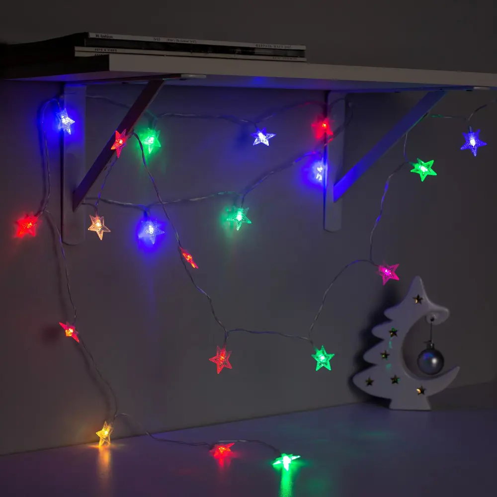 Фото 4 Электрогирлянда комнатная Luazon lighting 806829 нить 3 м 20 ламп бесцветный 1 режим работы Фото 4 Электрогирлянда комнатная Luazon lighting 806829 нить 3 м 20 ламп бесцветный 1 режим работы