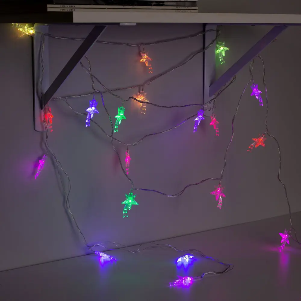 Фото 4 Электрогирлянда комнатная Luazon lighting 1080402 нить 5 м 20 ламп бесцветный 1 режим работы Фото 4 Электрогирлянда комнатная Luazon lighting 1080402 нить 5 м 20 ламп бесцветный 1 режим работы