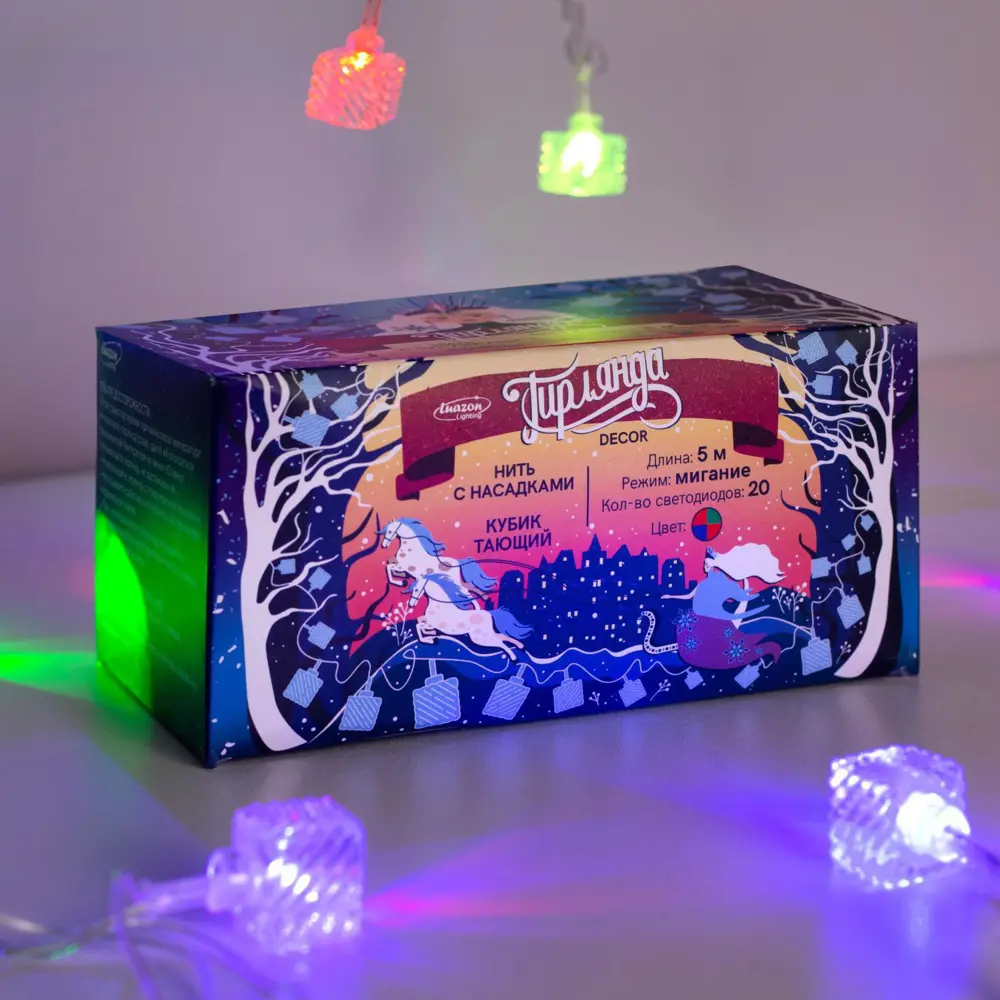 Фото 7 Электрогирлянда комнатная Luazon lighting 1080395 нить 5 м 20 ламп бесцветный 1 режим работы Фото 7 Электрогирлянда комнатная Luazon lighting 1080395 нить 5 м 20 ламп бесцветный 1 режим работы
