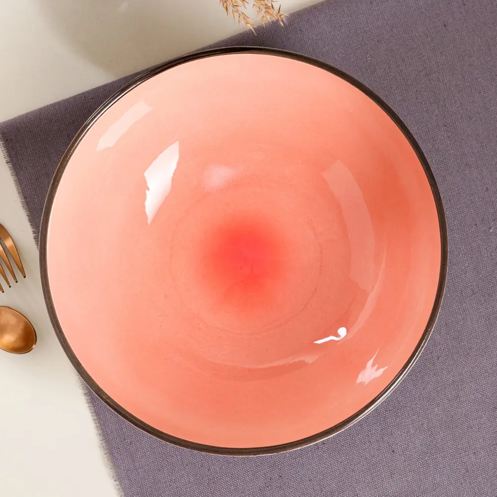 Фото 2 Тарелка Керамика Ручной Работы Персия 25.50x25.50 керамика цвет розовый Фото 2 Тарелка Керамика Ручной Работы Персия 25.50x25.50 керамика цвет розовый