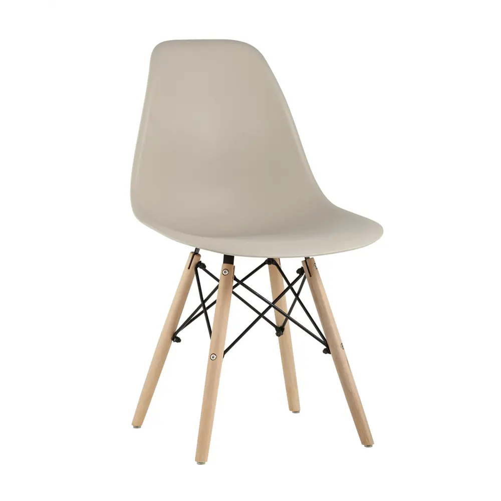 Фото 3 Комплект кухонных стульев 4 шт Стул кухонный DSW Style Стул груп Y801 beige Box 81x42x46 см пластик цвет бежевый Фото 3 Комплект кухонных стульев 4 шт Стул кухонный DSW Style Стул груп Y801 beige Box 81x42x46 см пластик цвет бежевый