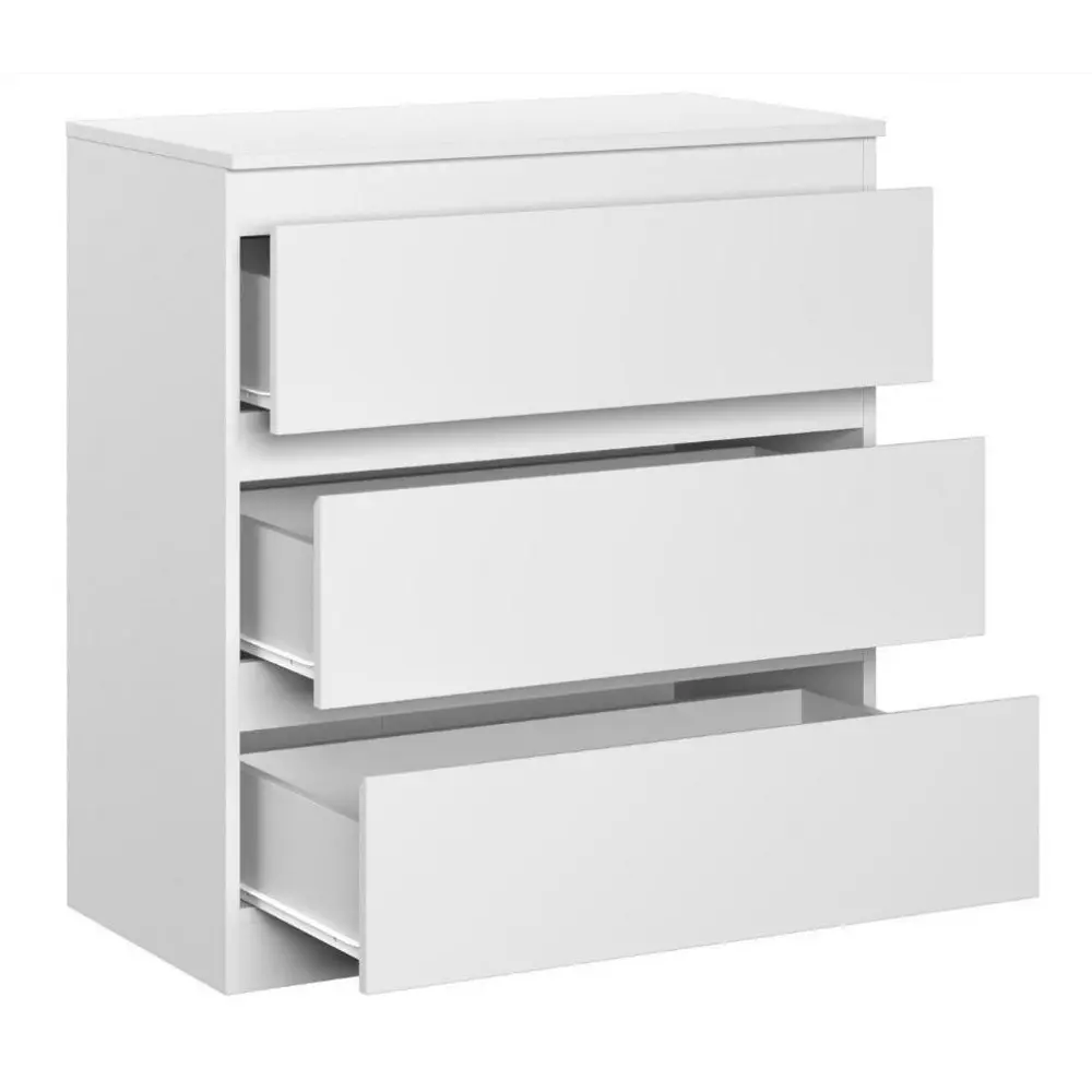 Фото 3 Комод Мебелком Stern 3 ящика 78x43x86 см ЛДСП цвет белый Фото 3 Комод Мебелком Stern 3 ящика 78x43x86 см ЛДСП цвет белый