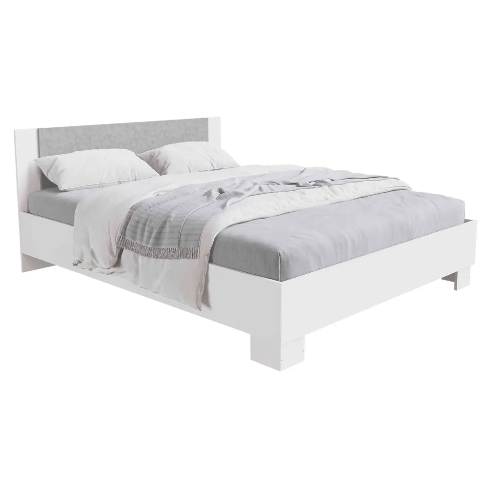 Фото 2 Кровать Мфр Nova 206x79x143 см цвет белый Фото 2 Кровать Мфр Nova 206x79x143 см цвет белый