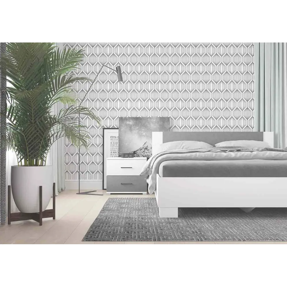 Фото 6 Кровать Мфр Nova 206x79x143 см цвет белый Фото 6 Кровать Мфр Nova 206x79x143 см цвет белый