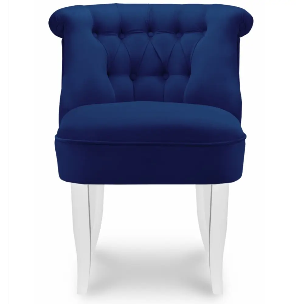 Фото 2 Кресло Лион Амели 68x84x67 см велюр цвет синий Фото 2 Кресло Лион Амели 68x84x67 см велюр цвет синий