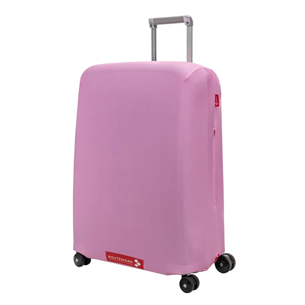 Фото 2 Чехол для чемодана M/L Routemark Royal Pink 46x72 см цвет розовый