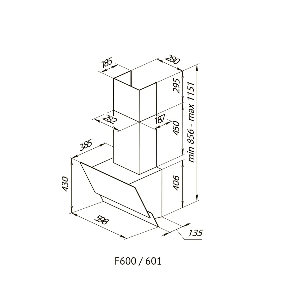 Фото 6 Вытяжка Kuppersberg F 600 BX 59.8 см цвет черный Фото 6 Вытяжка Kuppersberg F 600 BX 59.8 см цвет черный