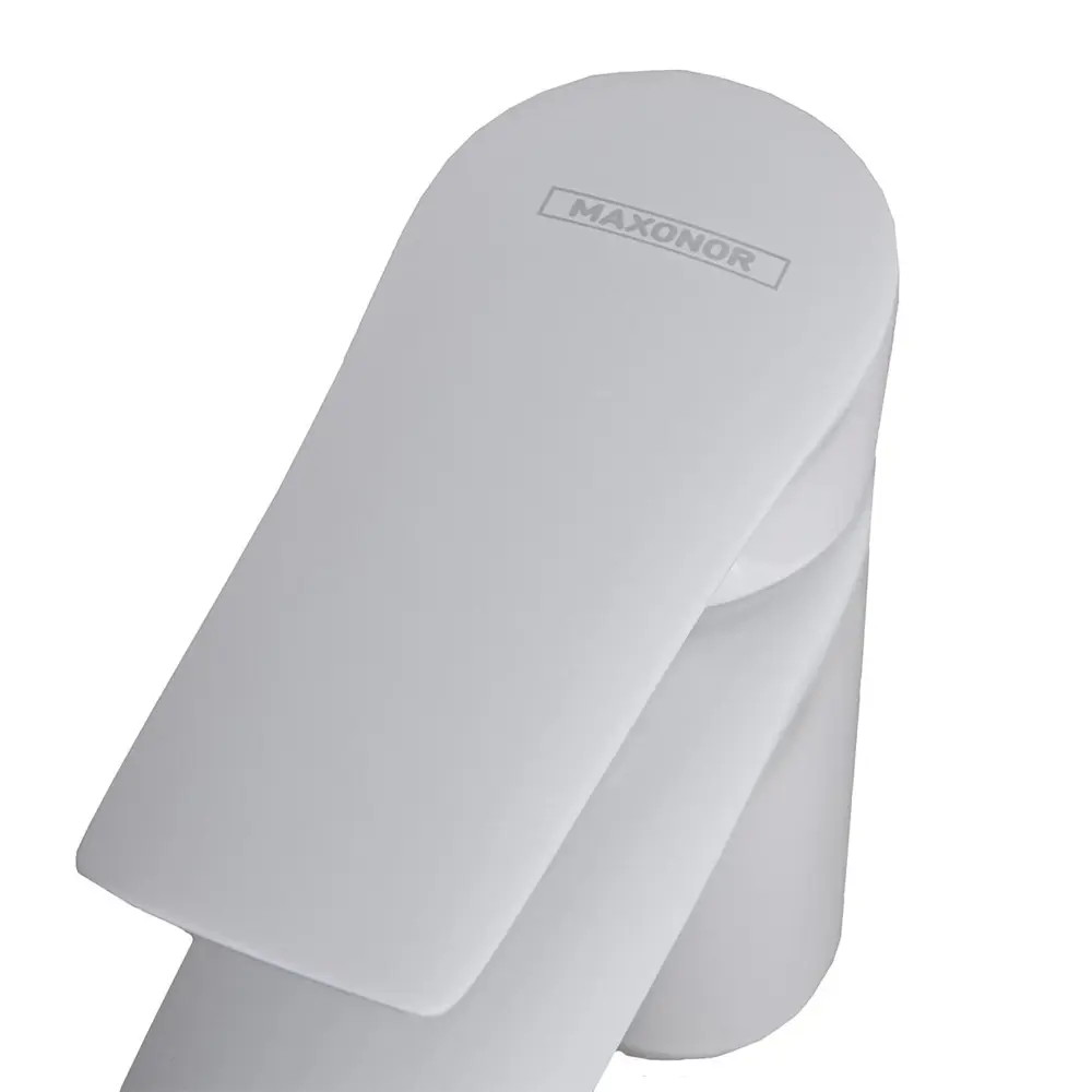 Фото 3 Смеситель для раковины Maxonor MN1073-8 однорычажный цвет белый