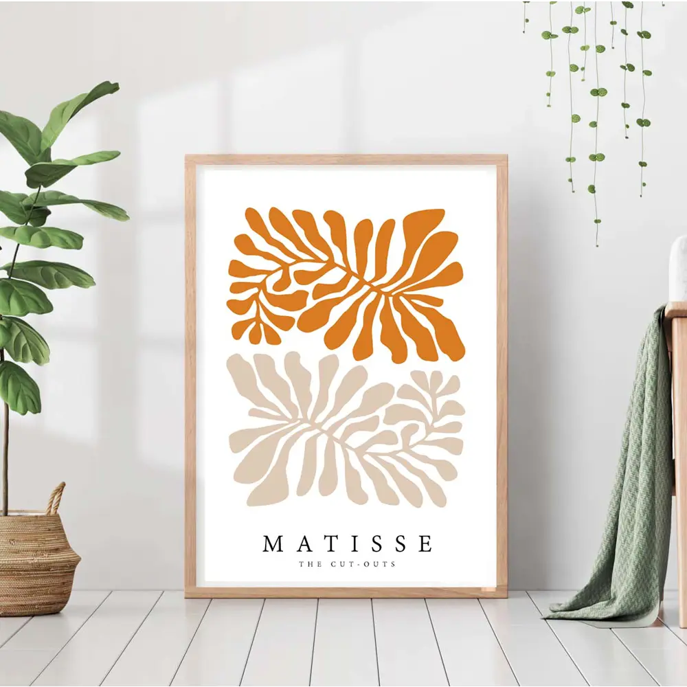 Фото Постер 28 картин "Абстракция матисс растения" 70x50 см, в подарочном тубусе без рамы