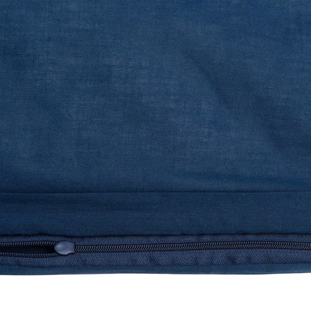 Фото 2 Комплект постельного белья Tkano Essential TK22-BLI0010, двуспальный, хлопок цвет синий Фото 2 Комплект постельного белья Tkano Essential TK22-BLI0010, двуспальный, хлопок цвет синий