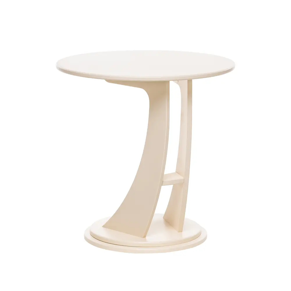 Фото 2 Приставной столик круглый Leset 60x60 см бежевый Фото 2 Приставной столик круглый Leset 60x60 см бежевый