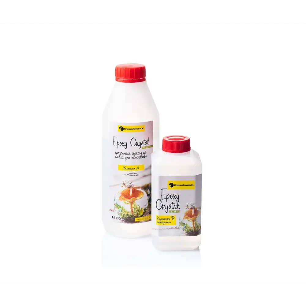 Фото 2 Ювелирная прозрачная смола Epoxy Crystal Plus 580 г EpoximaxX Фото 2 Ювелирная прозрачная смола Epoxy Crystal Plus 580 г EpoximaxX
