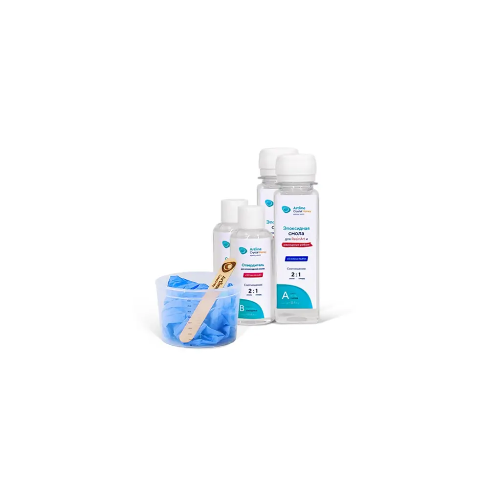 Фото 2 Эпоксидная смола повышенной вязкости Artline Honey Epoxy 0.3 кг с творческим набором Фото 2 Эпоксидная смола повышенной вязкости Artline Honey Epoxy 0.3 кг с творческим набором