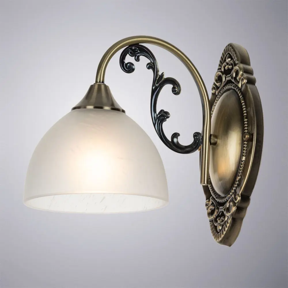 Фото 3 Настенный светильник ARTE LAMP A3037AP-1AB цвет белый Фото 3 Настенный светильник ARTE LAMP A3037AP-1AB цвет белый