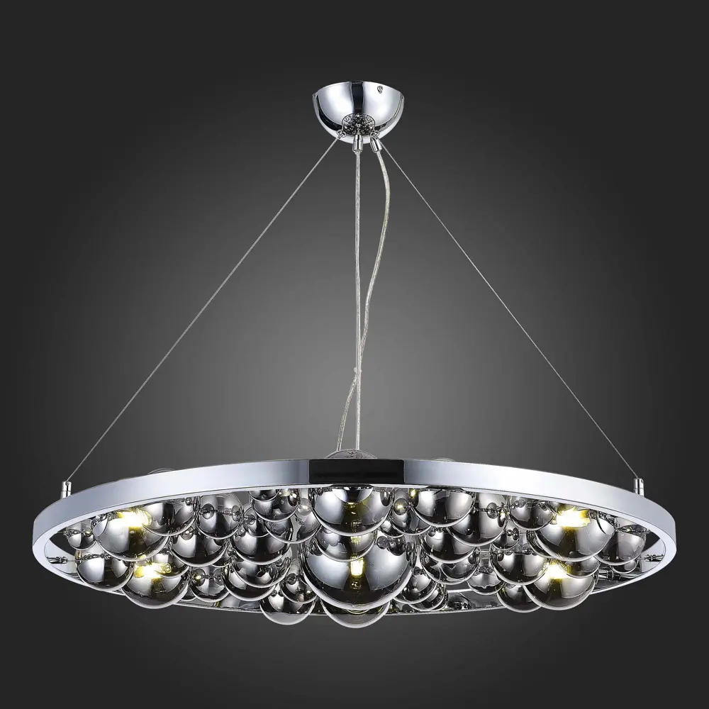 Фото 7 Люстра подвесная светодиодная ST LUCE SL1510.103.07 14 м² нейтральный белый свет цвет хром Фото 7 Люстра подвесная светодиодная ST LUCE SL1510.103.07 14 м² нейтральный белый свет цвет хром