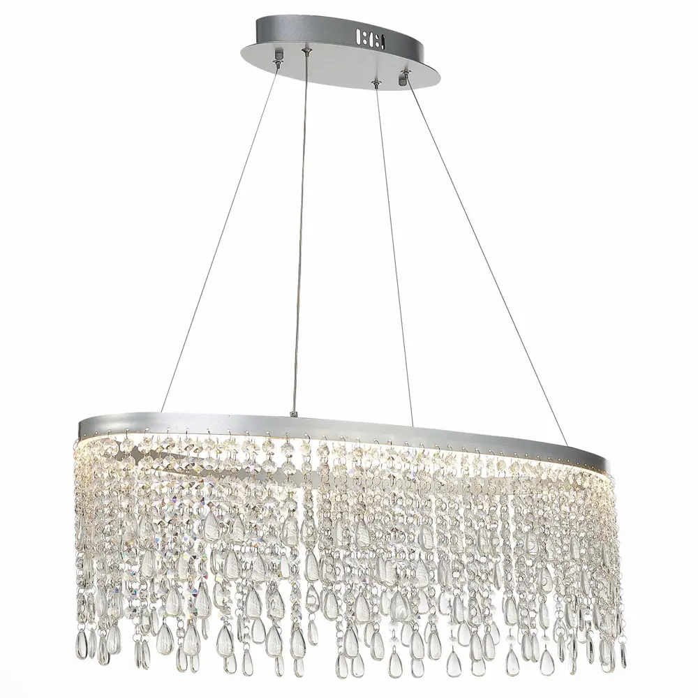Фото 3 Люстра подвесная светодиодная ST LUCE SL6201.103.37 12 м² нейтральный белый свет цвет серебряный Фото 3 Люстра подвесная светодиодная ST LUCE SL6201.103.37 12 м² нейтральный белый свет цвет серебряный