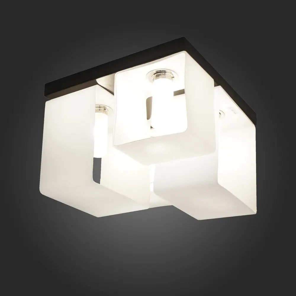 Фото 3 Люстра подвесная светодиодная ST LUCE SL536.502.04 8 м² нейтральный белый свет цвет черный Фото 3 Люстра подвесная светодиодная ST LUCE SL536.502.04 8 м² нейтральный белый свет цвет черный