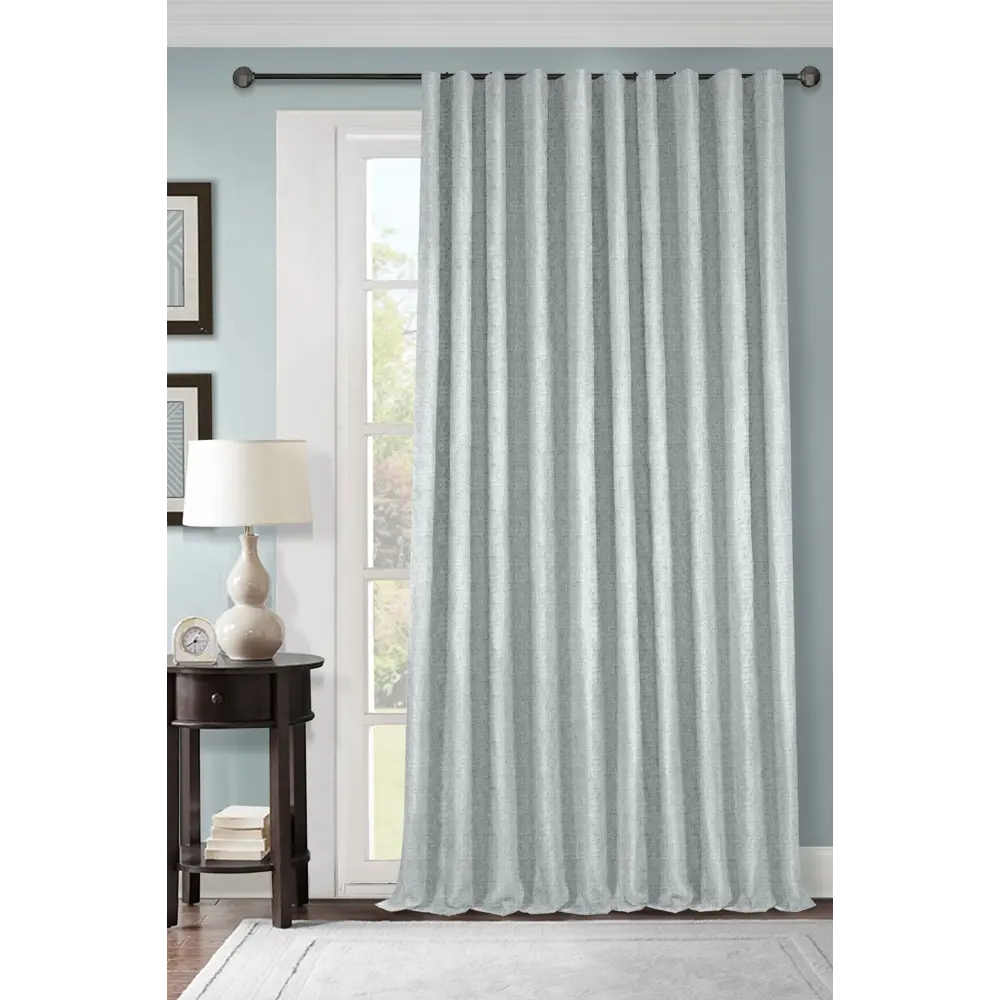 Фото 5 Штора на ленте Adelina 200x280 см цвет светло-серый