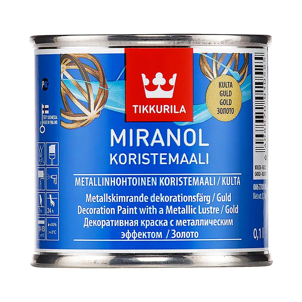 Фото Краска TIKKURILA MIRANOL База A цвет белый 0.10 л Фото Краска TIKKURILA MIRANOL База A цвет белый 0.10 л