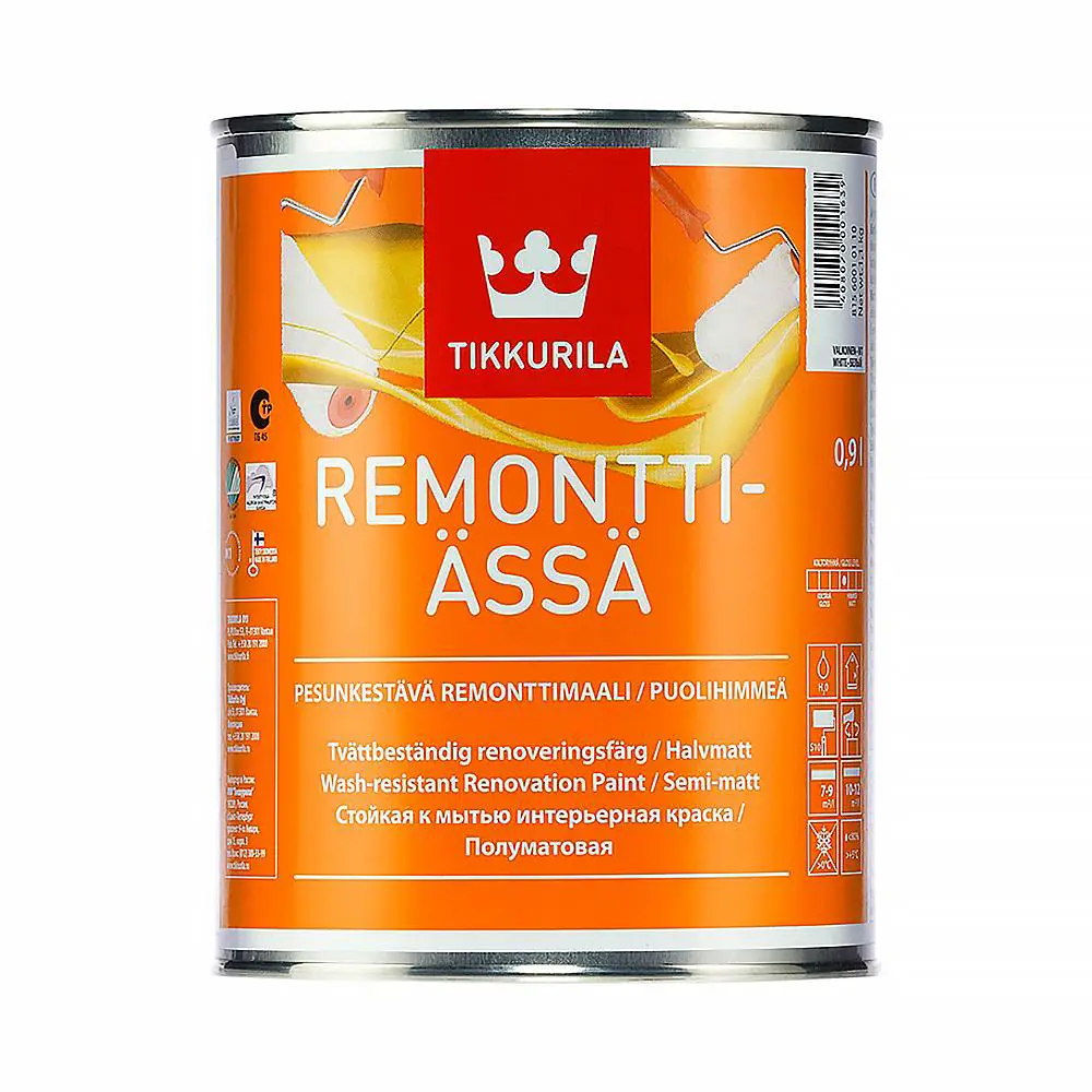 Фото Краска TIKKURILA 81560030110 26743 цвет белый 0.90 л Фото Краска TIKKURILA 81560030110 26743 цвет белый 0.90 л
