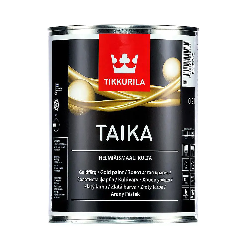 Фото Краска TIKKURILA TAIKA цвет золото 0.90 л Фото Краска TIKKURILA TAIKA цвет золото 0.90 л