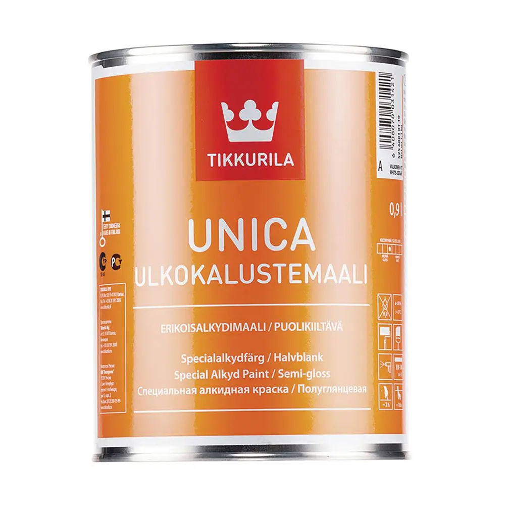 Фото Краска TIKKURILA 52560010110 27626 цвет белый 0.90 л Фото Краска TIKKURILA 52560010110 27626 цвет белый 0.90 л