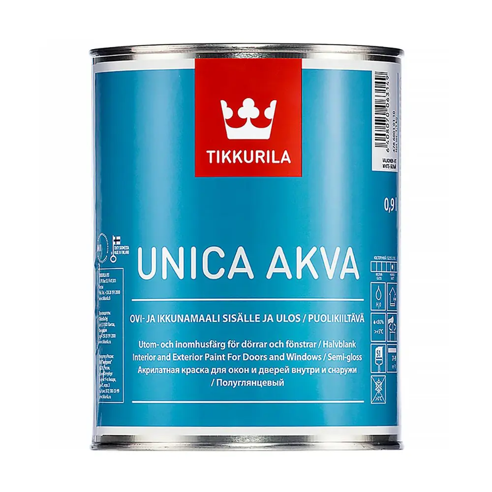 Фото Краска TIKKURILA 47860010110 51170 цвет белый 0.90 л Фото Краска TIKKURILA 47860010110 51170 цвет белый 0.90 л