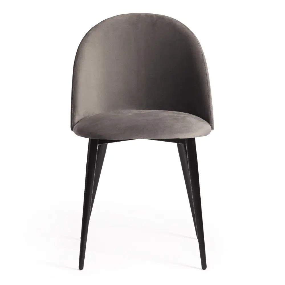 Фото 3 Стул White wall black tattoo Soft 47x45x79 см велюр серый