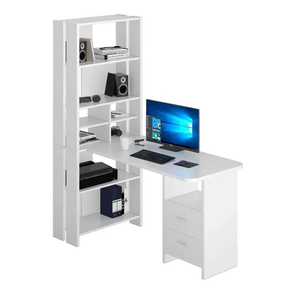 Фото 3 Компьютерный стол Мэрдэс СТЛ-ОВx+С120РПрям НБЕ 70x178.50x152.20 см ЛДСП цвет серый дуб,белый жемчуг Фото 3 Компьютерный стол Мэрдэс СТЛ-ОВx+С120РПрям НБЕ 70x178.50x152.20 см ЛДСП цвет серый дуб,белый жемчуг