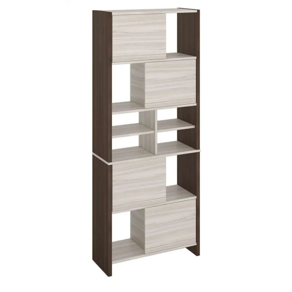 Фото Стеллаж Мэрдэс СТЛ-ЗВx ШК-Ч 70x178.50x32 см нагрузка до 40 кг ЛДСП цвет коричневый,бежево-белый Фото Стеллаж Мэрдэс СТЛ-ЗВx ШК-Ч 70x178.50x32 см нагрузка до 40 кг ЛДСП цвет коричневый,бежево-белый