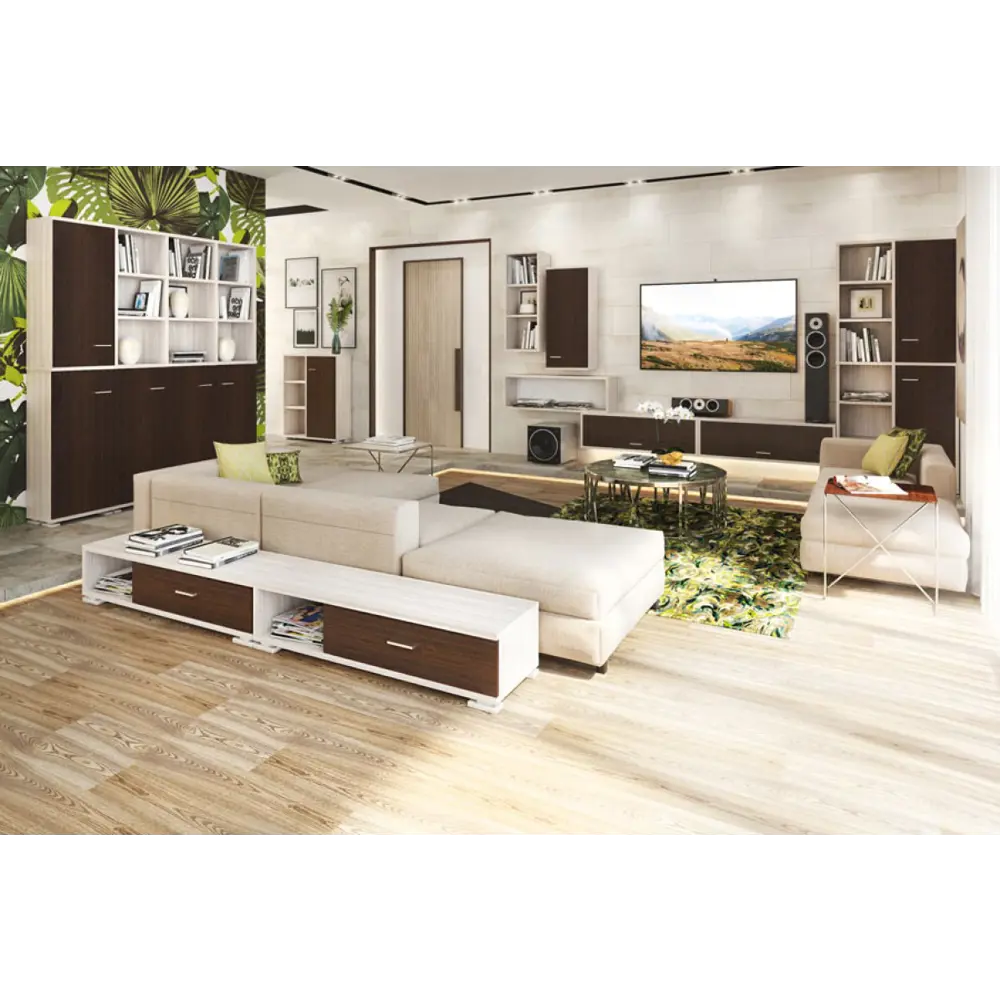 Фото 5 Полка Мэрдэс ПУ-50-2-ФС Н 89.40x109.60x30 см нагрузка до 40 кг ЛДСП цвет серый дуб