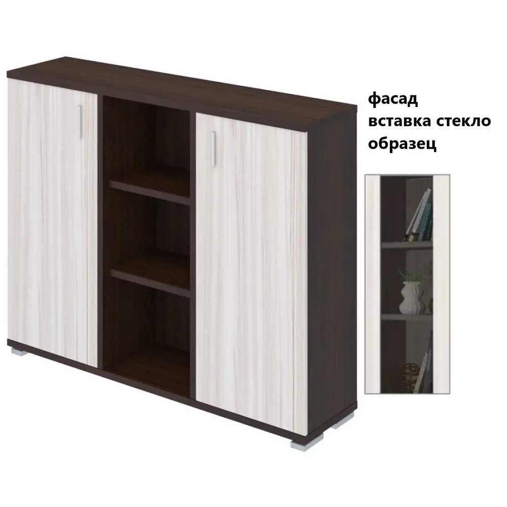 Фото Полка Мэрдэс ПУ-60-3-ФС ВК 134x109.60x30 см нагрузка до 40 кг ЛДСП цвет венге,бежево-белый Фото Полка Мэрдэс ПУ-60-3-ФС ВК 134x109.60x30 см нагрузка до 40 кг ЛДСП цвет венге,бежево-белый