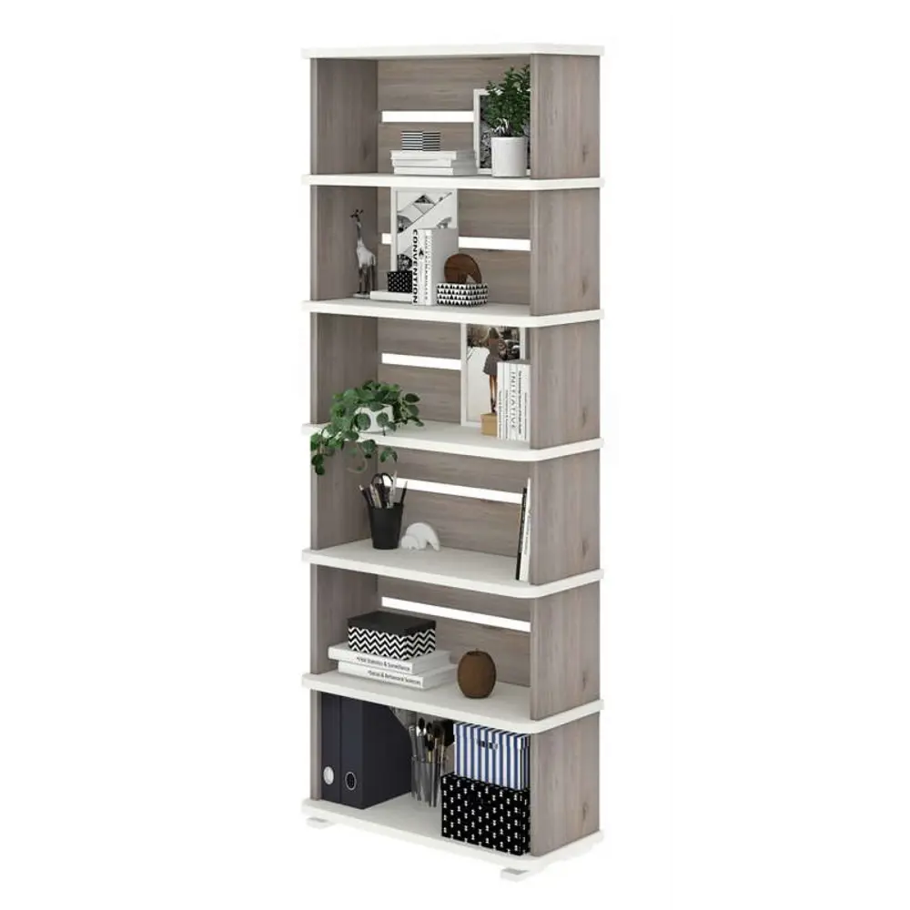 Фото 6 Стеллаж Мэрдэс СБ-25/6 К 80x213x33 см нагрузка до 40 кг ЛДСП цвет бежево-белый Фото 6 Стеллаж Мэрдэс СБ-25/6 К 80x213x33 см нагрузка до 40 кг ЛДСП цвет бежево-белый