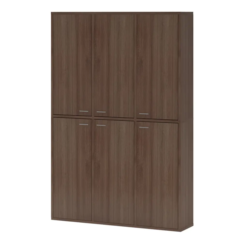 Фото Стеллаж Мэрдэс СУ(ш3в2)+6ФГ Ш шамони-Ч 145x216x34 см нагрузка до 40 кг ЛДСП цвет коричневый Фото Стеллаж Мэрдэс СУ(ш3в2)+6ФГ Ш шамони-Ч 145x216x34 см нагрузка до 40 кг ЛДСП цвет коричневый