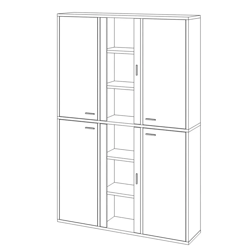 Фото 2 Стеллаж Мэрдэс СУ(ш3в2)+4ФГ+2ФС Н нельсон 145x216x34 см нагрузка до 40 кг ЛДСП цвет серый дуб Фото 2 Стеллаж Мэрдэс СУ(ш3в2)+4ФГ+2ФС Н нельсон 145x216x34 см нагрузка до 40 кг ЛДСП цвет серый дуб