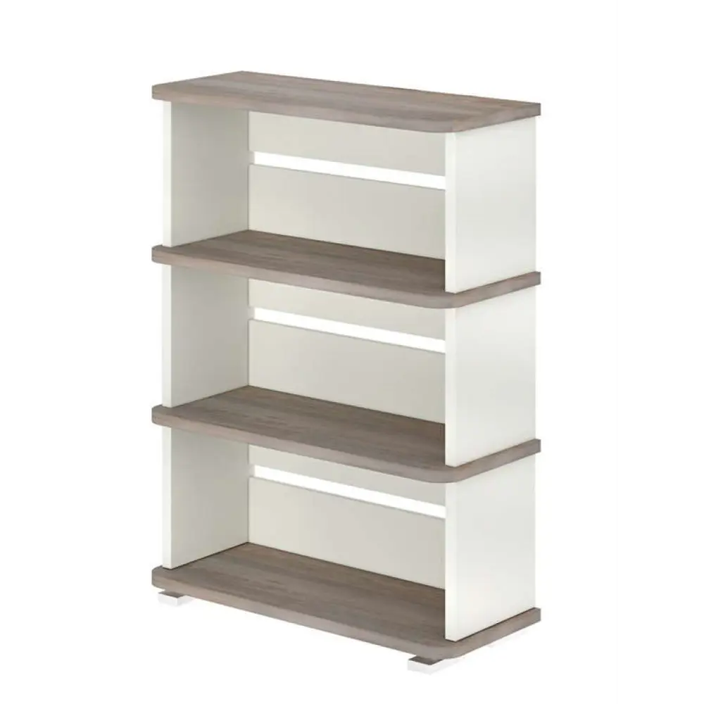 Фото Стеллаж Мэрдэс СБ-25/3 НБЕ 80x109.50x33 см нагрузка до 40 кг ЛДСП цвет серый дуб,белый жемчуг Фото Стеллаж Мэрдэс СБ-25/3 НБЕ 80x109.50x33 см нагрузка до 40 кг ЛДСП цвет серый дуб,белый жемчуг