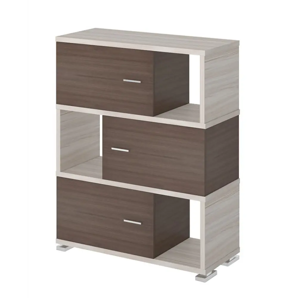 Фото Стеллаж Мэрдэс СБ-30/3 КШ-Ч 89x109.50x36 см нагрузка до 40 кг ЛДСП цвет коричневый,бежево-белый Фото Стеллаж Мэрдэс СБ-30/3 КШ-Ч 89x109.50x36 см нагрузка до 40 кг ЛДСП цвет коричневый,бежево-белый