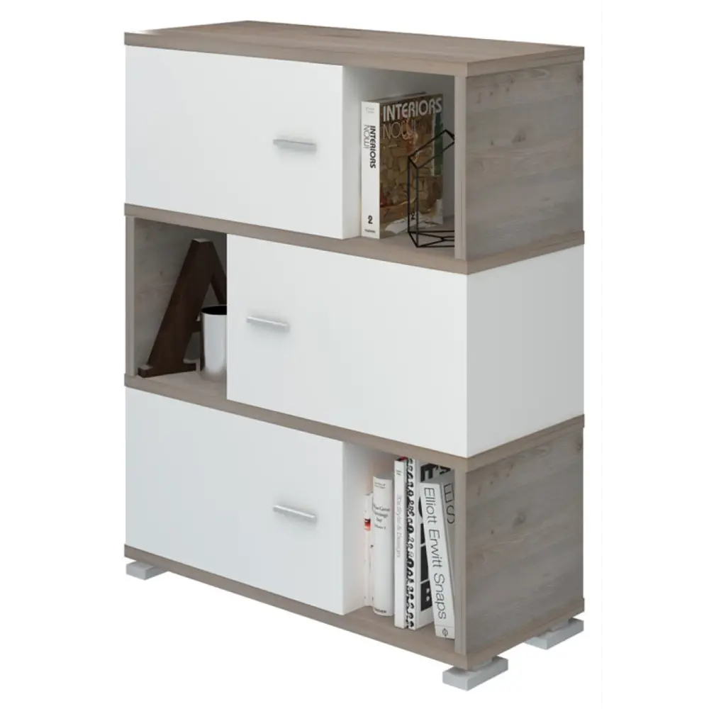 Фото 4 Стеллаж Мэрдэс СБ-30/3 КШ-Ч 89x109.50x36 см нагрузка до 40 кг ЛДСП цвет коричневый,бежево-белый Фото 4 Стеллаж Мэрдэс СБ-30/3 КШ-Ч 89x109.50x36 см нагрузка до 40 кг ЛДСП цвет коричневый,бежево-белый