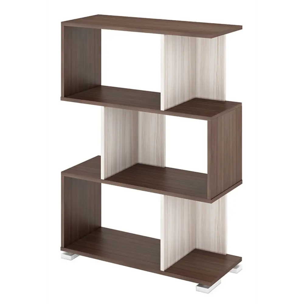 Фото Стеллаж Мэрдэс СЛ-5-3 ШК-Ч 75x106x28 см нагрузка до 40 кг ЛДСП цвет коричневый,бежево-белый Фото Стеллаж Мэрдэс СЛ-5-3 ШК-Ч 75x106x28 см нагрузка до 40 кг ЛДСП цвет коричневый,бежево-белый