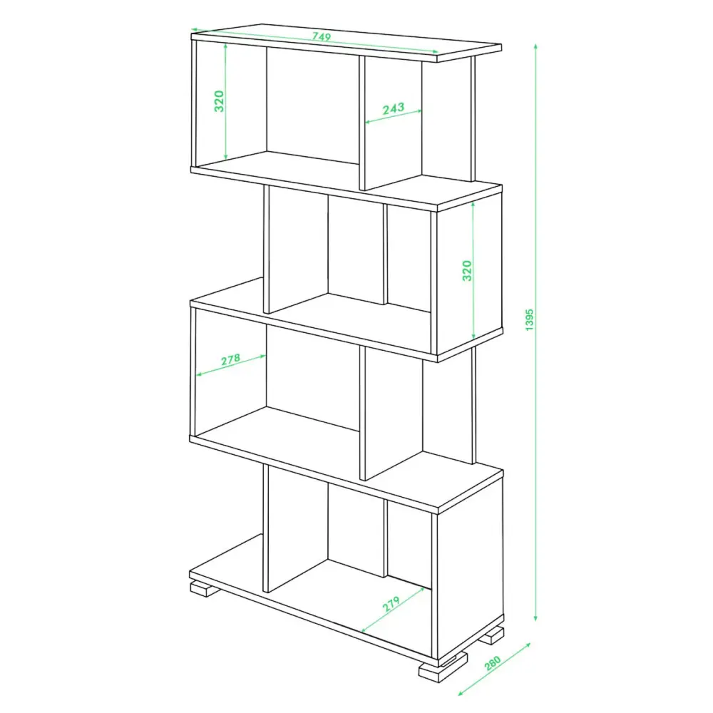 Фото 2 Стеллаж Мэрдэс СЛ-5-4 НСИ 75x139.50x28 см нагрузка до 40 кг ЛДСП цвет синий,серый дуб