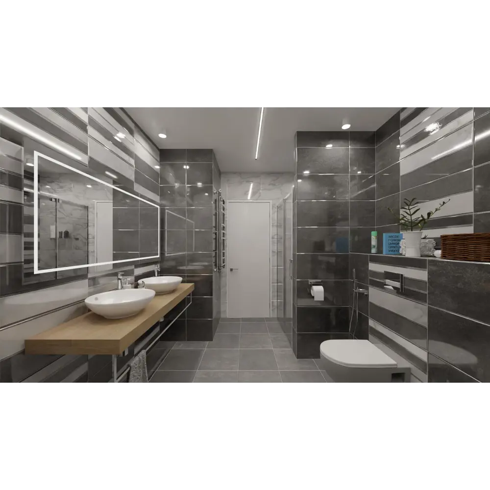Фото 6 Плитка настенная Rivoli Light 30x60 см 1.62 м² цвет светло-серый Фото 6 Плитка настенная Rivoli Light 30x60 см 1.62 м² цвет светло-серый