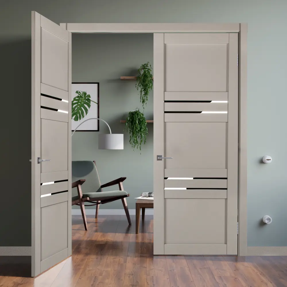 Фото 8 Дверь межкомнатная глухая Астерия 80x200 см Hardflex цвет серый жемчуг с замком и петлями Фото 8 Дверь межкомнатная глухая Астерия 80x200 см Hardflex цвет серый жемчуг с замком и петлями